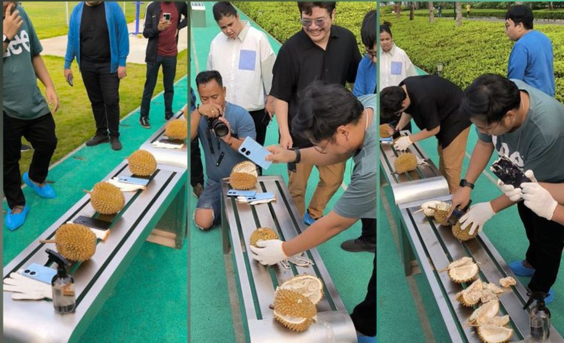 Smartphone Oppo A60 Dipakai untuk Belah Durian Utuh, Kuat?